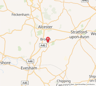 Map of Bidford-on-Avon, EnglandEngland