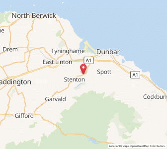 Map of Biel, ScotlandScotland