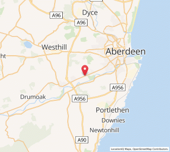Map of Bieldside, ScotlandScotland
