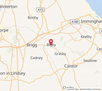Map of Bigby, EnglandEngland