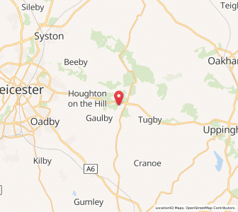 Map of Billesdon, EnglandEngland