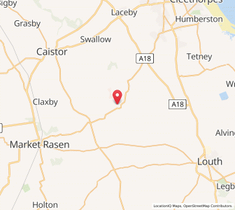Map of Binbrook, EnglandEngland