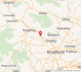 Map of Bingley, EnglandEngland