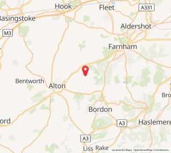 Map of Binsted, EnglandEngland