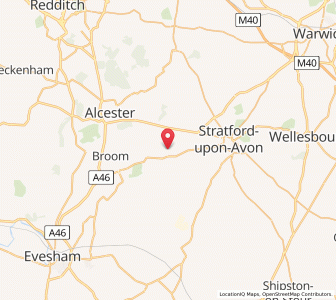 Map of Binton, EnglandEngland