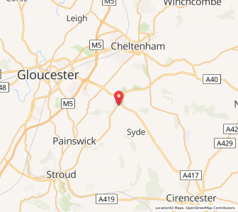 Map of Birdlip, EnglandEngland