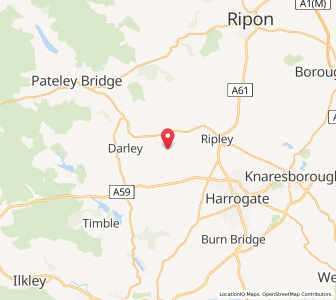 Map of Birstwith, EnglandEngland