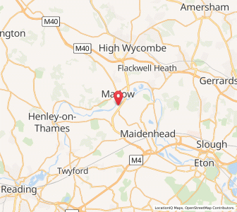 Map of Bisham, EnglandEngland