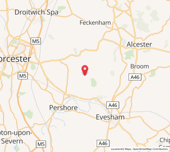 Map of Bishampton, EnglandEngland