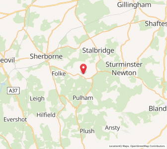 Map of Bishops Caundle, EnglandEngland