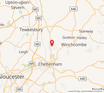Map of Bishops Cleeve, EnglandEngland
