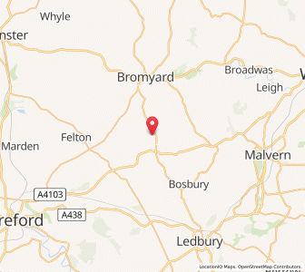 Map of Bishops Frome, EnglandEngland