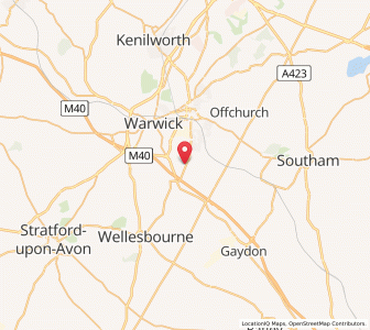 Map of Bishops Tachbrook, EnglandEngland