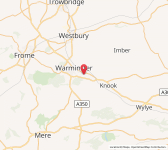 Map of Bishopstrow, EnglandEngland
