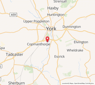Map of Bishopthorpe, EnglandEngland