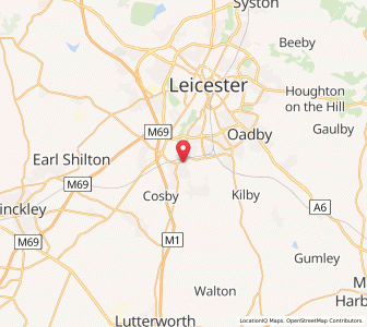 Map of Blaby, EnglandEngland