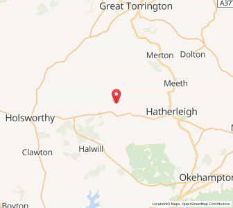 Map of Black Torrington, EnglandEngland