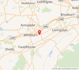Map of Blackburn, ScotlandScotland