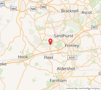 Map of Blackbushe, EnglandEngland