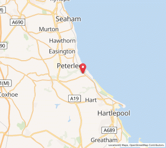 Map of Blackhall Colliery, EnglandEngland