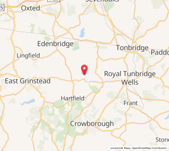 Map of Blackham, EnglandEngland