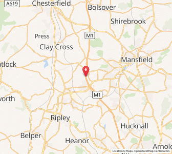 Map of Blackwell, EnglandEngland