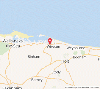 Map of Blakeney, EnglandEngland