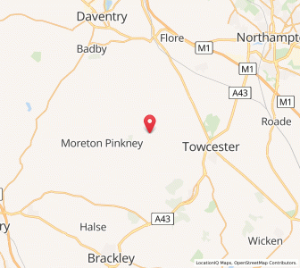 Map of Blakesley, EnglandEngland