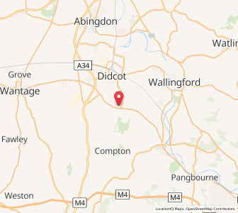 Map of Blewbury, EnglandEngland