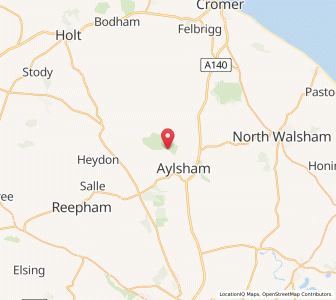 Map of Blickling, EnglandEngland