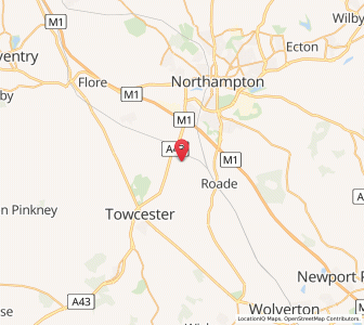 Map of Blisworth, EnglandEngland