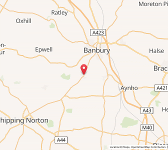 Map of Bloxham, EnglandEngland