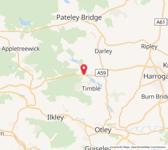 Map of Blubberhouses, EnglandEngland