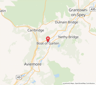 Map of Boat of Garten, ScotlandScotland
