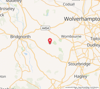 Map of Bobbington, EnglandEngland