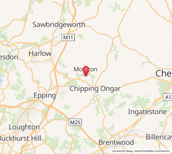 Map of Bobbingworth, EnglandEngland