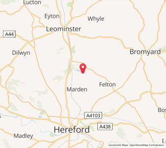 Map of Bodenham, EnglandEngland