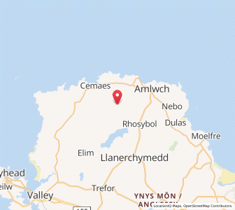 Map of Bodewryd, WalesWales