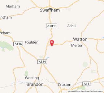 Map of Bodney, EnglandEngland