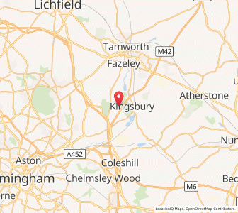 Map of Bodymoor Heath, EnglandEngland