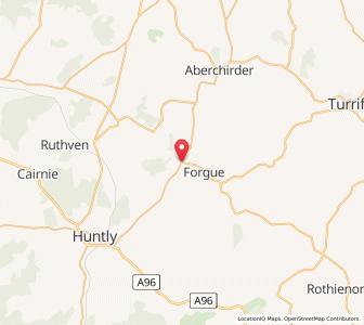 Map of Bogniebrae, ScotlandScotland