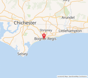 Map of Bognor Regis, EnglandEngland