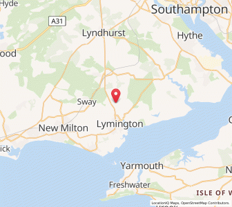 Map of Boldre, EnglandEngland