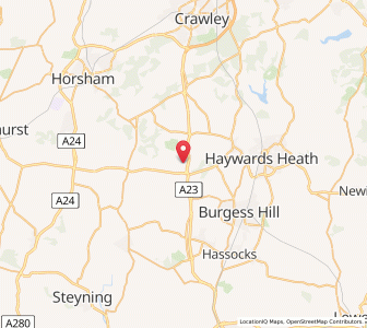 Map of Bolney, EnglandEngland