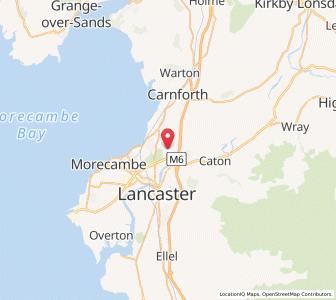 Map of Bolton le Sands, EnglandEngland