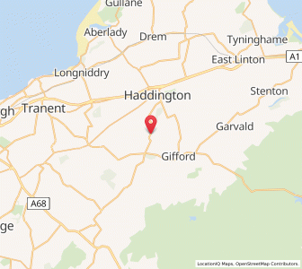 Map of Bolton, ScotlandScotland