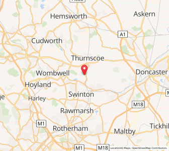 Map of Bolton upon Dearne, EnglandEngland