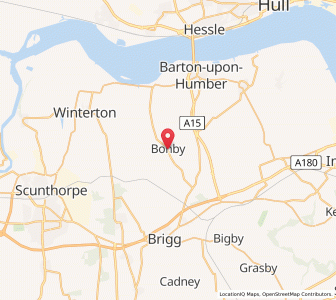 Map of Bonby, EnglandEngland