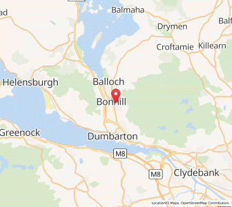 Map of Bonhill, ScotlandScotland