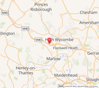 Map of Booker, EnglandEngland